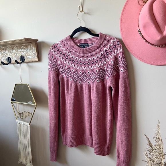 Icelandic neutral pink sweater M - Picture 2 of 3